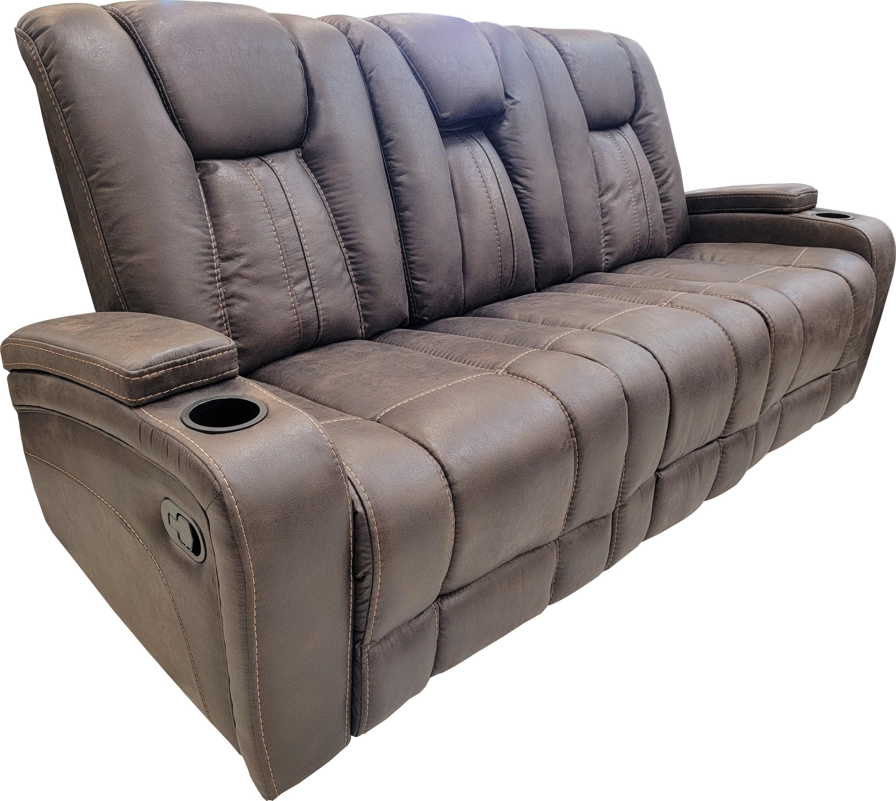 Cheers 9990M X9990BML32MTL Dual Reclining Sofa with Drop Down Table Del Sol Furniture